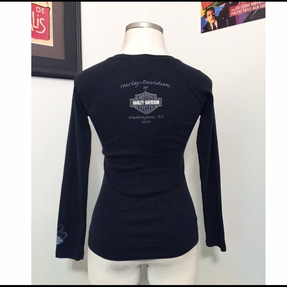 “HARLEY DAVIDSON” Ladies Long Sleeve Top - Picture 4 of 4